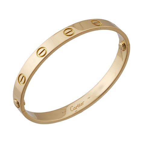 cartier love bangle yellow gold|cartier love bracelet real gold.